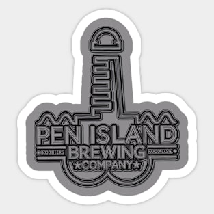 Pen Island Wire Frame Too Sticker